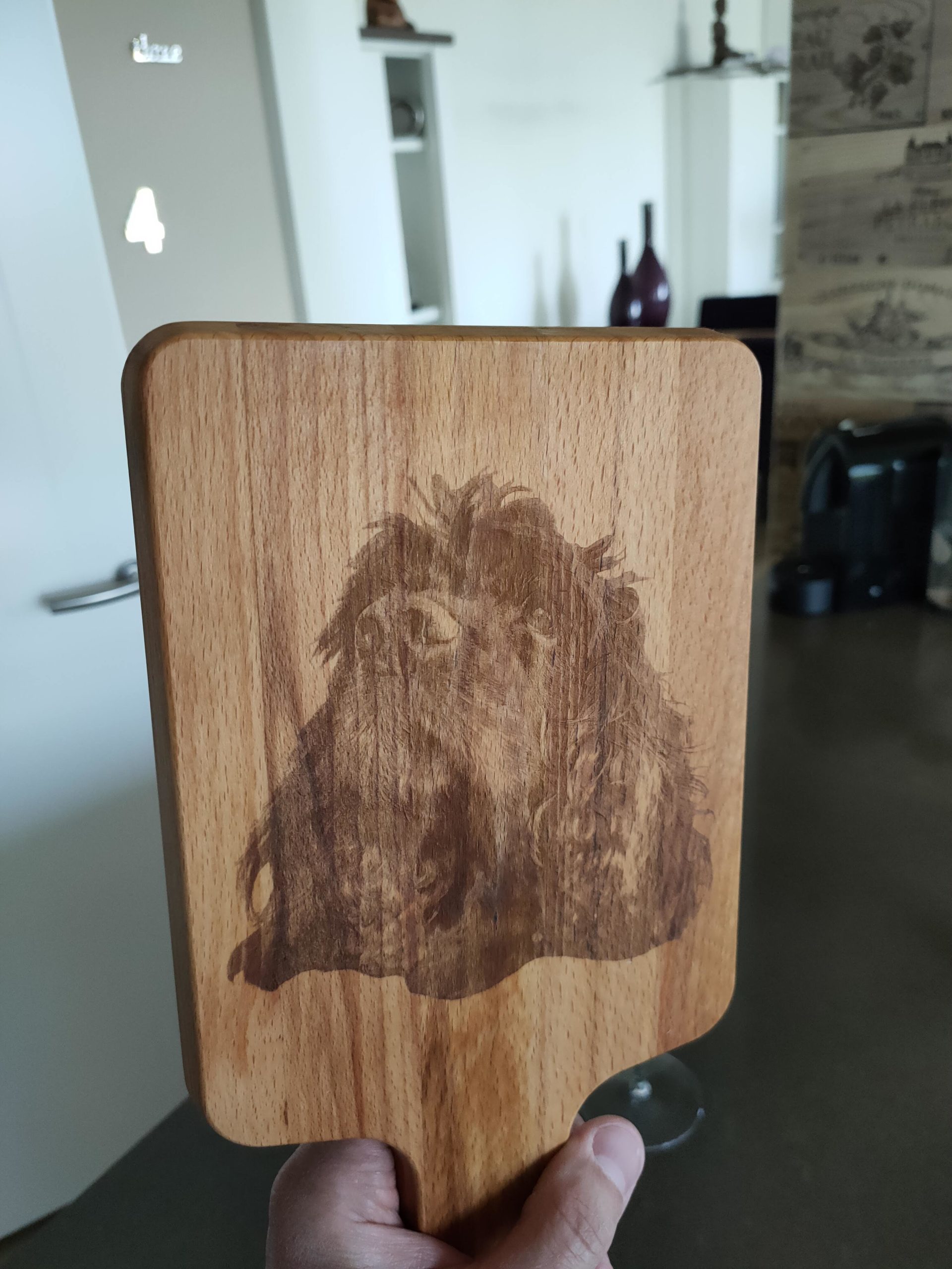 Serveerplank met afbeelding