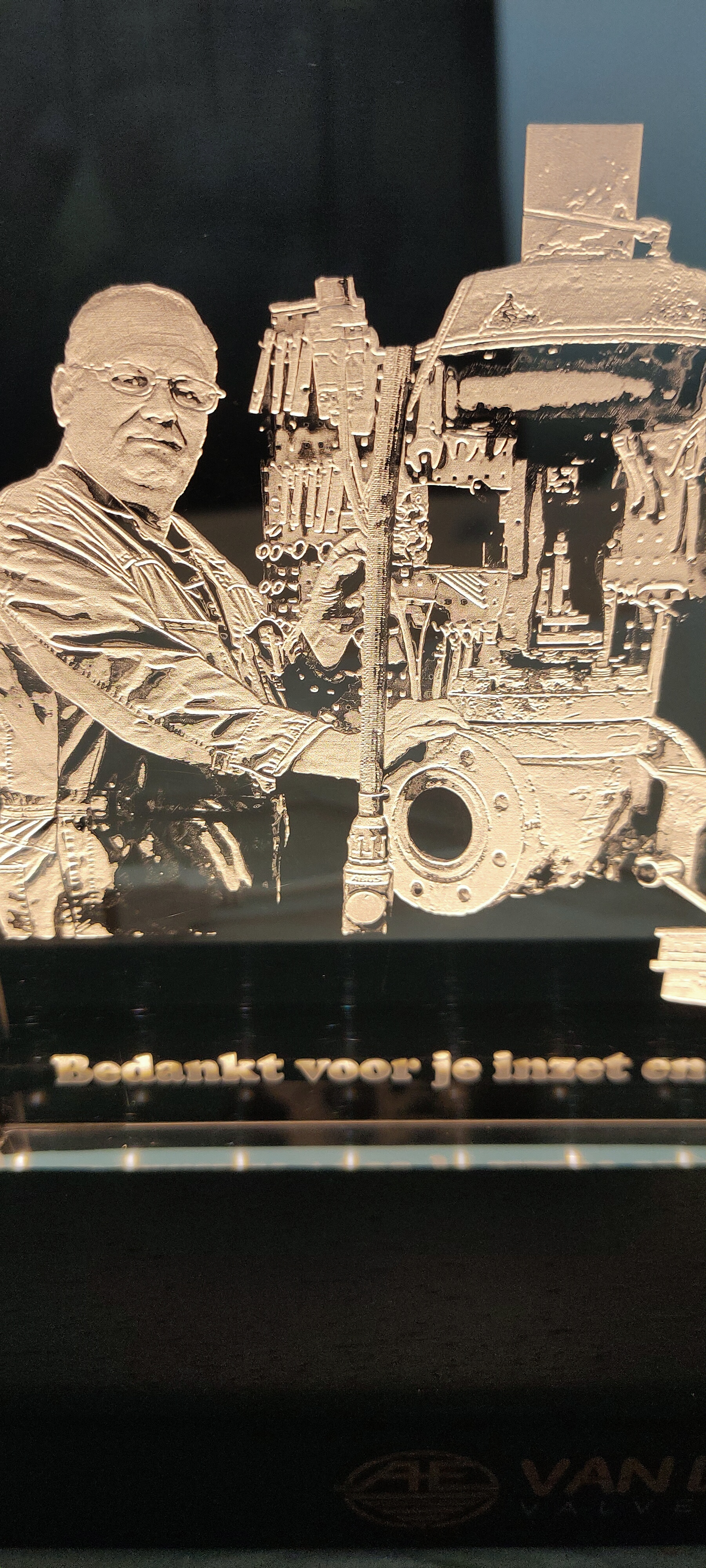 Acrylglas met 3D-effect en verlichting