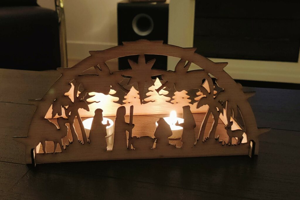 Kerstdecoratie van hout · 1